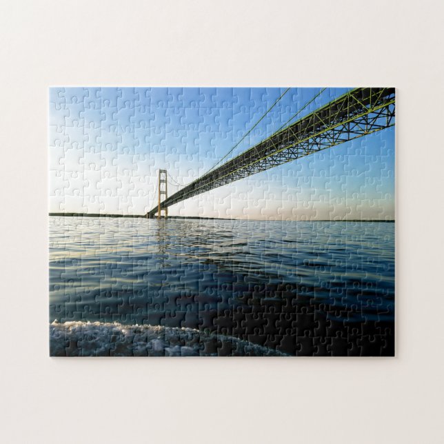 Kreativ Mackinaw Bridge vatten fotopussel för (Horisontell)