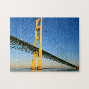 Kreativ Mackinaw Bridge vatten fotopussel för