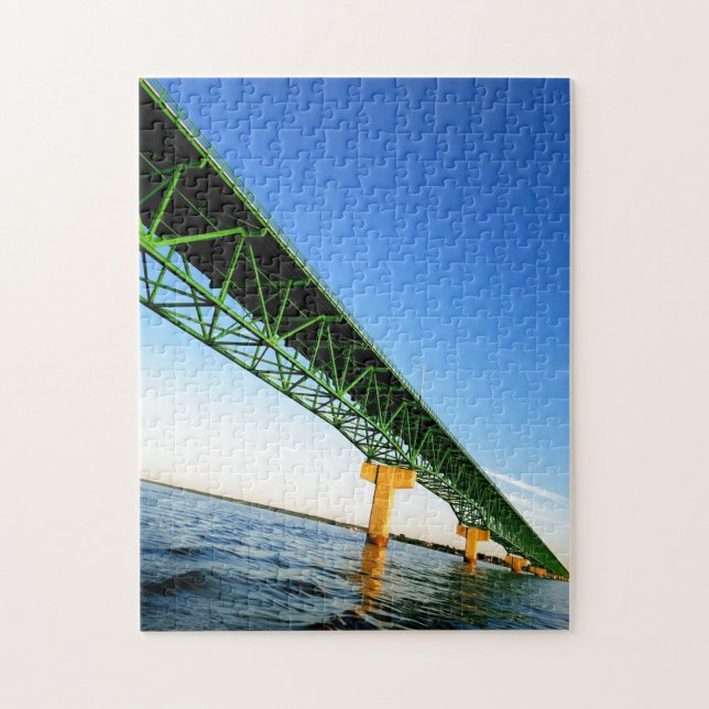 Kreativ Mackinaw Bron himlar fotopussel (Vertikal)