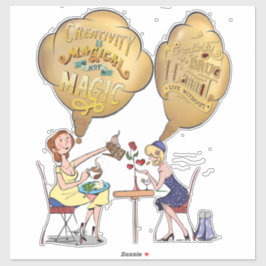 Kreativ Magic Break Time med vänner Klistermärken