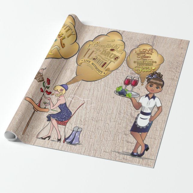 Kreativ Magic Break Time med vänner Presentpapper (Utrullad)