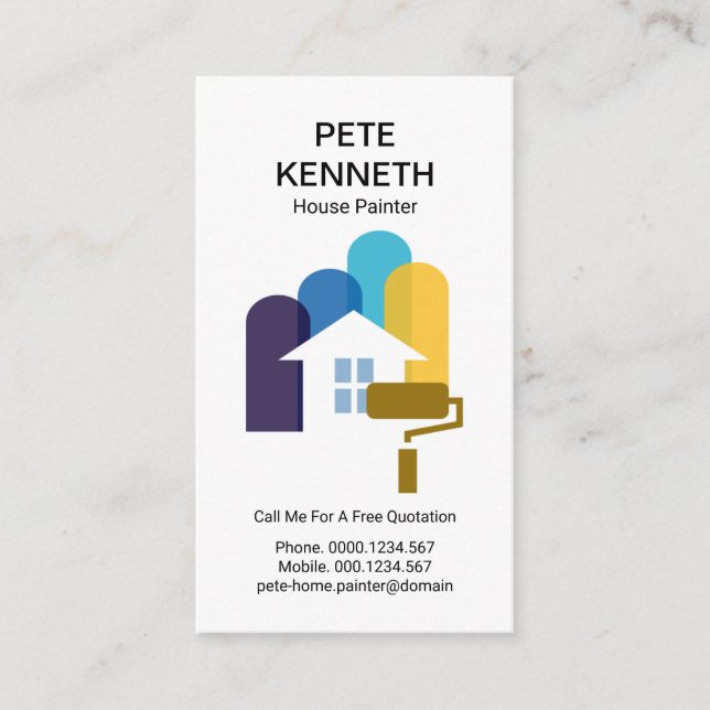 Kreativ målning av Randens filtret Visitkort (Framsida)