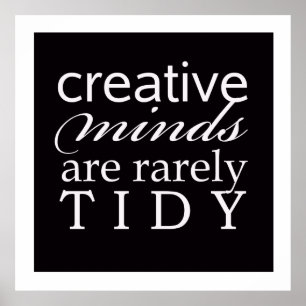 Kreativ Minds i sällsynta fall Tidy Office Studio Poster