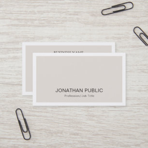Kreativ minimalistisk design modern enkel trendig visitkort
