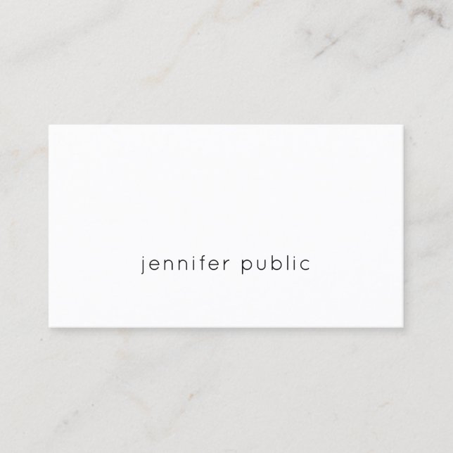 Kreativ minimalistisk modern professionell cool en visitkort (Framsida)