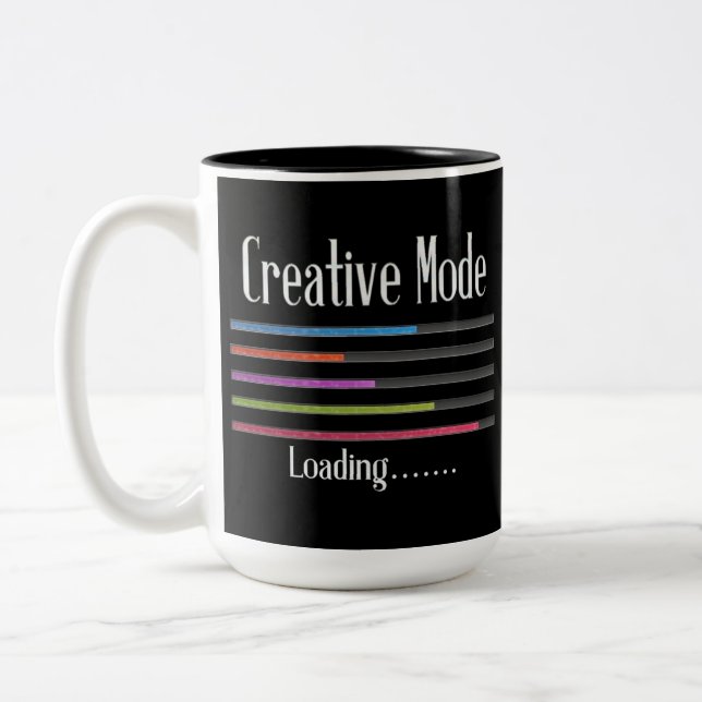 Kreativ Mode Loading Artist Coffee Mugg (Vänster)