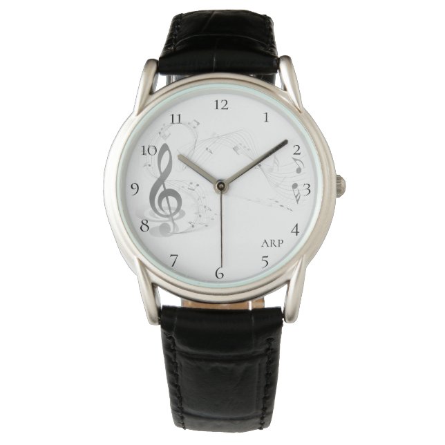 *~*Kreativ Modern Classic Musical Note G-Clef Armbandsur (Framsida)