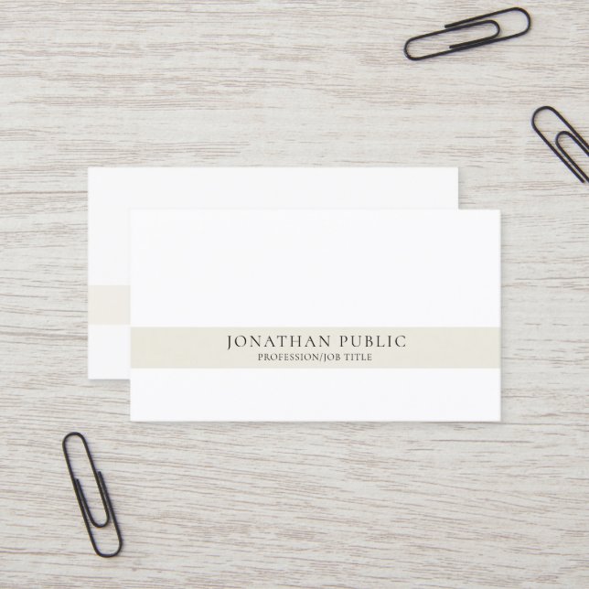 Kreativ Modern Professionell Enkel Elegant Visitkort (Fram/Back In Situ)
