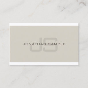 Kreativ Monogram enkel Professionell Plain Luxury Visitkort