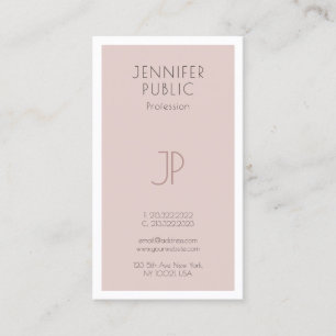 Kreativ Monogram Trendig Artistic Plain Luxury Visitkort
