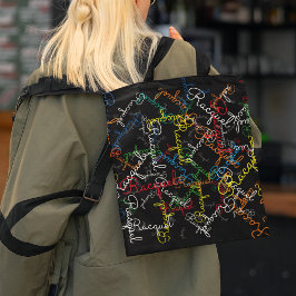 Kreativ Mönster i färgämnet Namn Tygkasse