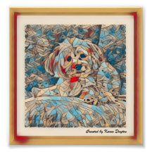 Kreativ Mosaic Image of a Morkie ’Copper’