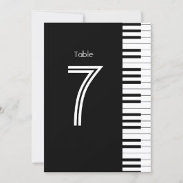 Kreativ Musician Piano Nyckel Bordsnummer Card
