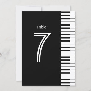 Kreativ Musician Piano Nyckel Bordsnummer Card