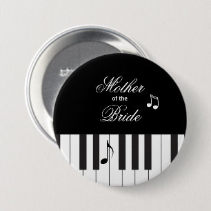 Kreativ Musician Piano Nycklar Bröllop Knapp