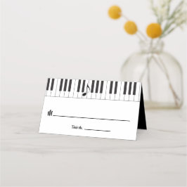 Kreativ Musician Piano Nycklar Bröllop Placeringskort
