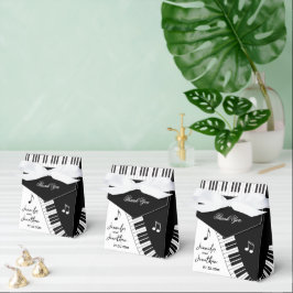 Kreativ Musician Piano Nycklar Bröllop Presentaskar