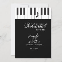 Kreativ Musician Piano Nycklar Rehearsal Dinner
