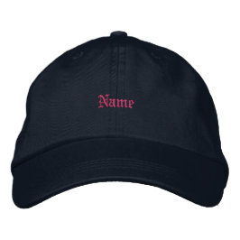 Kreativ Navy Livsstil Huvudbonader Signatur Namn Broderad Keps