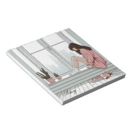 KREATIV NOOTBOOK CUTE GIRL ANTECKNINGSBLOCK
