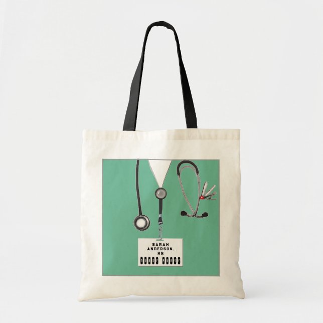 Kreativ Nurse Gift Bag Tote Tygkasse (Framsidan)