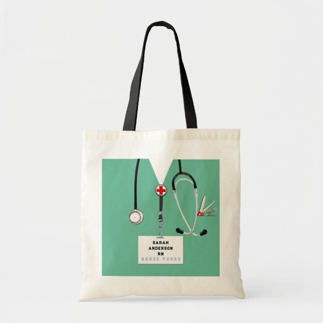 Kreativ Nurse Gift Bag Tote Tygkasse (Framsidan)