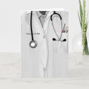Kreativ Nurse Studenten Gratulerar Kort