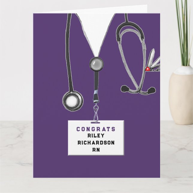 Kreativ Nurse Studenten Kort (Framsida)