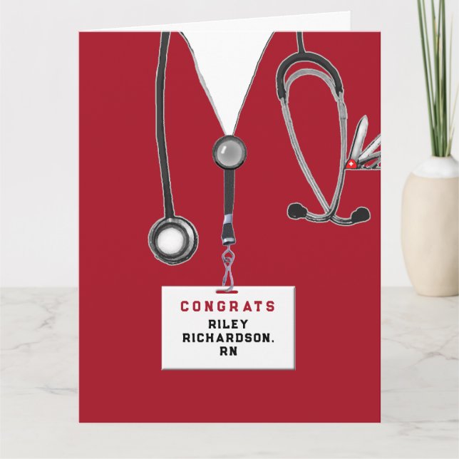 Kreativ Nurse Studenten Kort (Framsida)