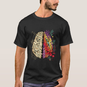 Kreativ och logisk Hu-hjärnanatomi T Shirt