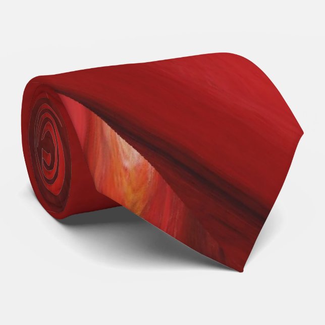 Kreativ Original Red Brownish Abstrakt Art Modern Slips (Rullad)