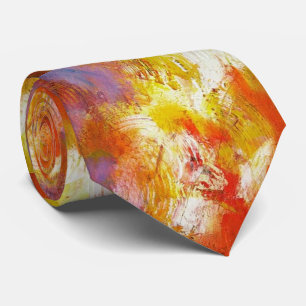 Kreativ Original Red Gult Abstrakt Art Modern Slips