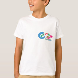 Kreativ pågående färgrik konstnärlig slogan t shirt