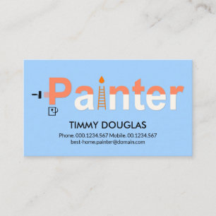 Kreativ Painter Verktyg signage Painting Contor Visitkort