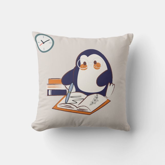 Kreativ Penguin Pillow - Aktiv konst Kudde (Framsida)