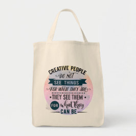 Kreativ People Quote Livsmedel Tote Bag Tygkasse