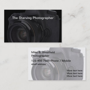 Kreativ Photografier Affärskort-mall Visitkort