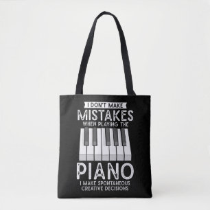 Kreativ Pianist Witty Piano Musician Music Älskare Tygkasse