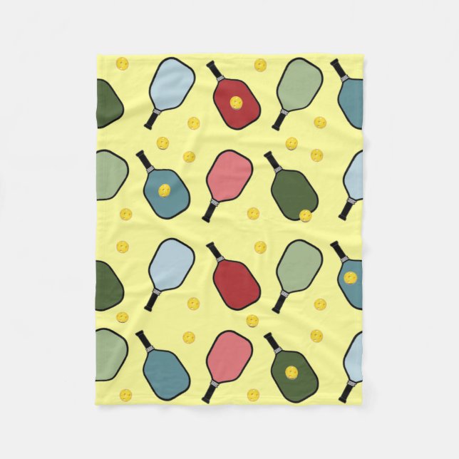 Kreativ Pickleball Fleecefilt (Framsidan)