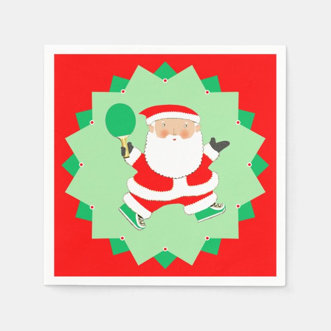 Kreativ Ping-Pong-Julfesten Jul Pappersservett (Framsidan)