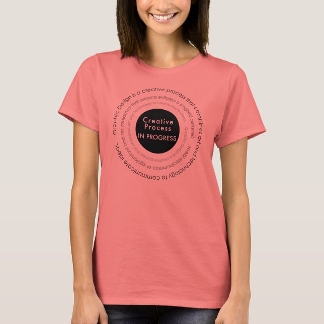 Kreativ Processaa i Logotyp Tshirt T-shirt (Framsida)