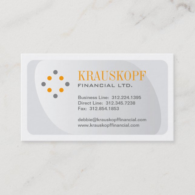 Kreativ Professionell - Affärskort - mall Visitkort (Framsida)