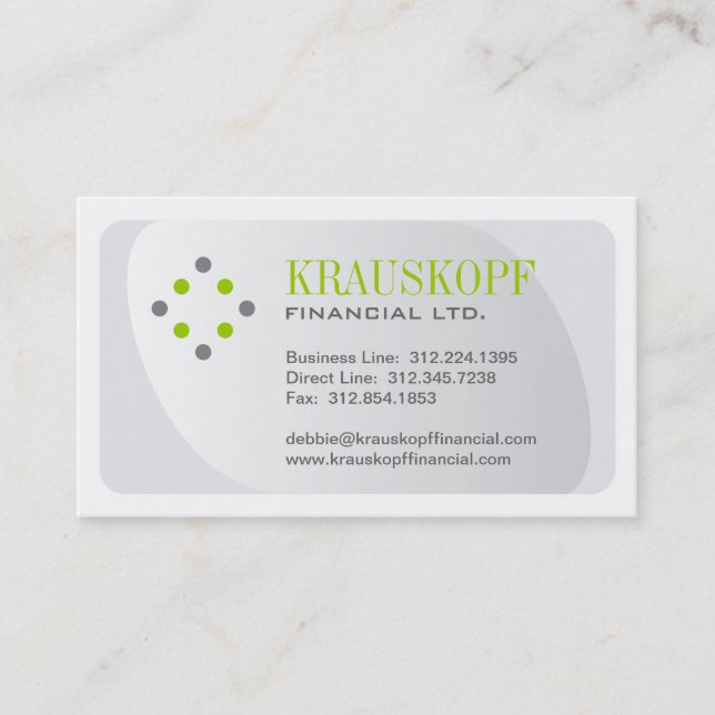 Kreativ Professionell - Affärskort - mall Visitkort (Framsida)