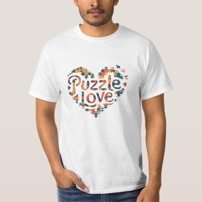 Kreativ Puzzle-temerade bilder T Shirt (Framsida)