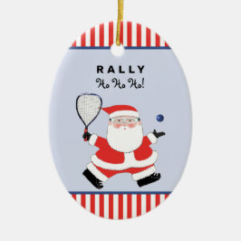 Kreativ Racquetball-julklapp Julgransprydnad Keramik