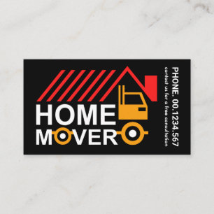 Kreativ Rooftop Home Mover Lastbil Visitkort