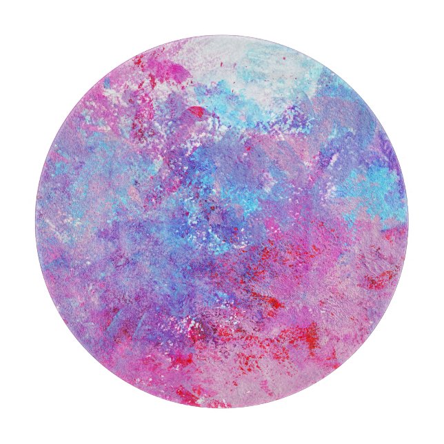 Kreativ rosa-blue struktur, färgfläckar. (Framsidan)