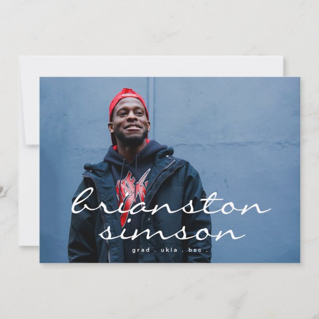 Kreativ Script Designer Grad Student Two-foto Meddelande (Framsida)