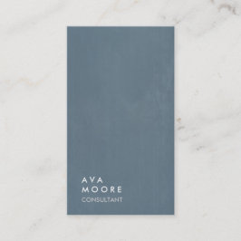 Kreativ Simple Blue Grått Trendig Consultant Visitkort