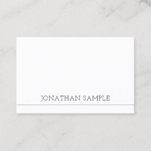 Kreativ Simple Design Modern Trendig Luxury Plain Visitkort